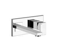Gessi Rettangolo Set de finition Mitigeur monocommandé pour lavabo, bec fixe à gauche, pour corps dencastrement 44697, sans vidage, 44836707, 44836707, Colorazione: Metallo nero spazzolato PVD