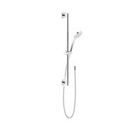 Gessi Rilievo, ensemble barre de douche 800 mm, avec douchette à main anticalcaire à 1 jet et flexible de douche 1,50 m, 59245706, 59245706, Colorazione: Metallo nero PVD