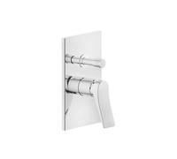 Gessi Rilievo, kit prêt à monter pour mitigeur monocommande, inverseur automatique pour baignoire ou douche, 59079706, 59079706, Colorazione: Metallo nero PVD