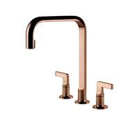 Gessi Rubinetto 3 Fori Inciso 58701 030 31,5 cm Rame PVD