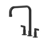 Gessi Rubinetto 3 Fori Inciso 58701 299 31,5 cm Nero Opaco