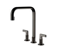 Gessi Rubinetto 3 Fori Inciso 58701 706 31,5 cm Black Metal PVD