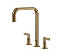 Gessi Rubinetto 3 Fori Inciso 58701 726 31,5 cm Warm Bronze Brushed PVD