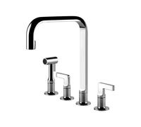 Gessi Rubinetto 4 Fori Inciso 58703 031 31,5 cm Cromato