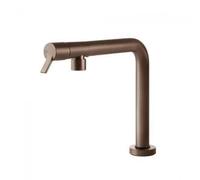 Gessi SU&GIU Sottofinestra Copper Brushed PVD - 60071#708 Miscelatore Lavello | Canna abbattibile, finitura rame spazzolato, installazione sottocampo