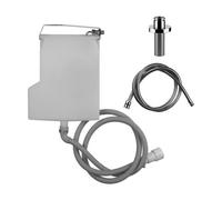 Gessi Tondo Wellness, Presse-étoupe Securflex, pour bord de baignoire, dimension intérieure>50 mm, flexible de douche 1/2 sans ressort de rappel, complète une douchette à main, 01763031, 01763031, Col