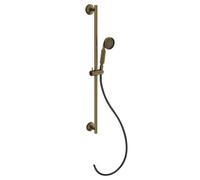 Gessi Venti20 Barre de douche avec support coudé, avec support de douche pivotant, montage mural, 1 jet, raccord 1/2, 65143713, 65143713, Colorazione: Ottone antico