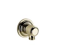 Gessi Venti20 Coude de raccordement mural sans support de douche, raccord 1/2, montage mural, 65169710, 65169710, Colorazione: Ottone PVD