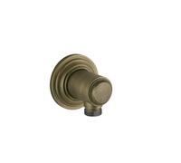 Gessi Venti20 Coude de raccordement mural sans support de douche, raccord 1/2, montage mural, 65169713, 65169713, Colorazione: Ottone antico