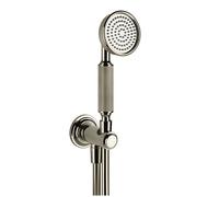 Gessi Venti20 Set de douche avec coude de raccordement mural, avec support, flexible et douchette, montage mural, raccord 1/2, 65123720, 65123720, Colorazione: Nichel PVD