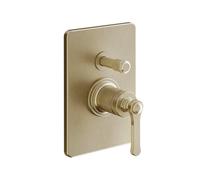 Gessi Venti20 Set de finition Mitigeur bain/douche, pour bec séparé, 2 voies, cartouche D35mm, montage mural, 65079726, 65079726, Colorazione: Bronzo caldo spazzolato PVD