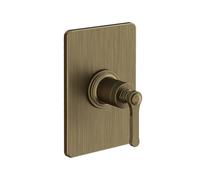 Gessi Venti20 Set de finition Mitigeur bain/douche, sans inverseur, 1 voie, cartouche D35mm, montage mural, 65061713, 65061713, Colorazione: Ottone antico