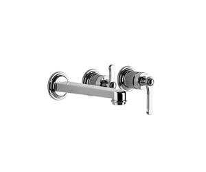 Gessi Venti20 Set de finition Mitigeur monocommandé pour bain, avec bec, cartouche de déviation à 2 voies, saillie 209mm, montage mural, 65042031, 65042031, Colorazione: cromo