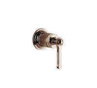 Gessi Venti20 Set de finition Mitigeur monocommandé pour lavabo, 1 voie, pour bec séparé, montage mural, 65109030, 65109030, Colorazione: Rame PVD