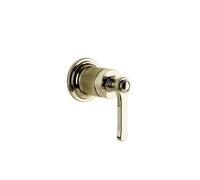 Gessi Venti20 Set de finition Mitigeur monocommandé pour lavabo, 1 voie, pour bec séparé, montage mural, 65109710, 65109710, Colorazione: Ottone PVD