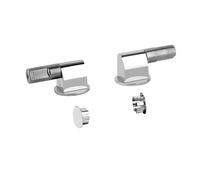 Gessi316 Charnières avec dispositif dabaissement automatique et caches latéraux pour WC suspendu, 37584031, 37584031, Colorazione: cromo