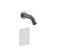 Gessi316 Flessa, kit prêt à monter pour bec de lavabo à commande électronique avec capteur intégré sur laérateur, bec 146mm, 54014299, 54014299, Colorazione: Nero XL