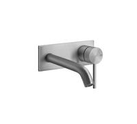 Gessi316 Flessa set de finition pour mitigeur monocommande à encastrer, lavabo avec plaque continue 65x165 mm, sans garniture découlement, bec 146-116 mm, 727, 54088708, 54088708, Colorazione: Rame sp