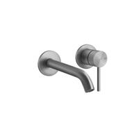 Gessi316 Flessa Set de montage final pour mitigeur monocommande à encastrer, lavabo avec rosaces simples D65 mm, sans vidage, bec 171-200 mm, 54086239, 54086239, Colorazione: Acciaio inossidabile spaz
