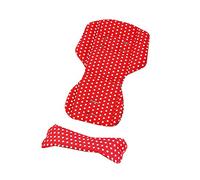 Gesslein Loop Set 330 coprisedili per passeggino, rivestimento reversibile per estate e inverno, universale, Tencel traspirante e scudo per il trasporto C1/C2/Trend | pois rosso/naturale