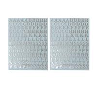 Gesso 26 Lettere Adesivi Numero Metallo Adesivi Combinazione Parola Nail Art per Adulti