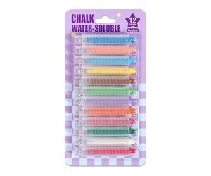 Gesso antipolvere solubile in acqua, 26,5 x 13,7 x 2 cm, gessetti innocui con coperture protettive, scrive senza intoppi e si cancella facilmente, 26,5 x 13,7 x 2 cm, set da 215 g, ideale per lavagna