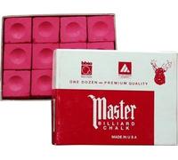 Gesso da Biliardo Master Rosso, dtzd. (Confezione da 12 pezzi)