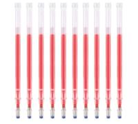 Gesso da sarta 10 pz Ad Alta Temperatura Vanish Pen Ricarica Bianco Blu Rosso Dissolvenza FAI DA TE Artigianale Su Misura Accessori Abbigliamento Scarpe Speciale Dissolvenza Penna per Tessuti(Red)