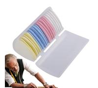 Gesso da sarto a forma di triangolo, cancellabile, per tessuti, per cucito, trapuntatura per professionisti e