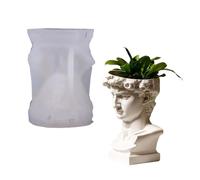 Gesso della tazza della muffa della piantatrice della scultura del silicone del commestibile per la colata della resina e dei progetti di artigianato domestico flessibile del silicone vaso di fiori