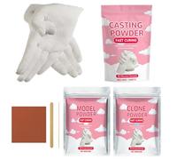 Gesso In Polvere - 100 G A Rapida Polimerizzazione Attivato Dall'acqua | Kit Per Colata Manuale Di Polvere Di Clonazione Artigianale, Per La Creazione , Progetti Artistici Scultura A Mano Princi