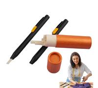 Gesso per cucito, 2 pezzi, strumento per marcatura a , gesso invisibile cancellabile per tessuti, penna per cucito con ricariche, per sartoria in cotone, per la casa, per sarti e sarti