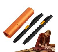 Gesso per Cucito su Tessuti - 2 Pezzi Penna A Gesso - Matite Cerate Con Ricariche Cancellabili Per Tessuti Carta Abbigliamento Sartoria