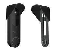 GESTECH Copertura antipioggia senza trapano compatibile con campanello video Reolink 2K, nero, antiriflesso, prodotto nel Regno Unito, parapioggia