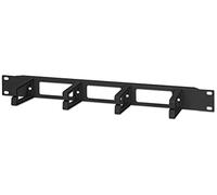 Intellinet Pannello Passacavi 4 Anelli in Plastica Lunghi 3 Fori 1U Nero