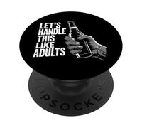 Gestiamolo come adulti - Funny Graphic Beer Lover PopSockets PopGrip Adesivo