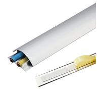 gestione dei cavi, Canalina for scrivania, soffitto, angolo, pavimento, parete, canalina decorativa for la gestione dei cavi da 1 m L(Silver,Width 93Mm)