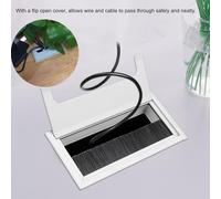 Gestione dei Cavi, Gestione dei Cavi da Scrivania Gestione dei Cavi Sotto la Scrivania con Eccellente Design Strutturale Quadrato in Alluminio Comoda Gestione della Scrivania in