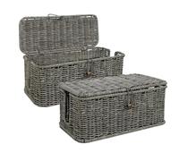 Gestione dei cavi: Supporto per Multipresa Di Rattan Tessuto A Mano, Contenitore Di Stoccaggio Dei Cavi Traspirante, Organizzatore Di Carico Dissipazione Di Calore, Copertura S