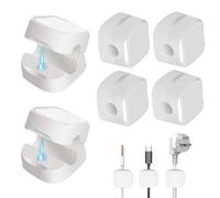 Gestione del Cavo da Scrivania 6 PCS - Resto del Cavo Magnetico di 8 Mm | Clip 'organizzatore del Filo per I Cavi del Telefono Elettrico USB | Porta Cavo Magnetico Senza Punch per Desktop, Cui