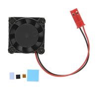 Gestione efficiente del calore per Raspberry Pi4, ventola silenziosa con design Naca Airfoil, dissipatore di calore in alluminio con nastro termico,