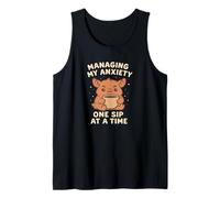 Gestire la mia ansia Un sorso alla Volta Kawaii Art Canotta