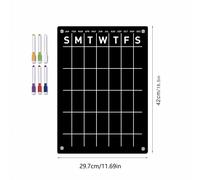 Gestisci Efficientemente la tua vita con una lavagna magnetica acrilica nera