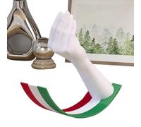 Gesto a mano italiano swing - gesto a mano in oscillazione interattiva | Gesto della mano oscillante senza sforzo | Statua della mano scanalata italiana per scaffi da tavolo decorazione da scrivania
