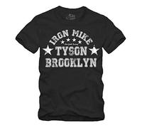 gestofft Brooklyn Iron Mike - Maglietta BOXEN Tyson Champ Boxclub Gym Nero XL