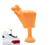 Gesture Hand Car Ornament - Shaking Hand Decal, Exterior Helmet Sticker, Automotive Statue Model, Motorcycle Accessory | Men Women Vehicle Decoration, Suitable for Car Bike Helmet Use