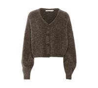 Gestuz - Cardigan Morbido con Maniche a Palloncino - - Knitwear - Donna - Marrone - XL