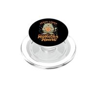 Gesù ama adorabile mostro cuore croce PopSockets PopGrip per MagSafe