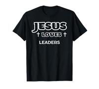 Gesù ama i leader ispirazione etica cristiana Maglietta