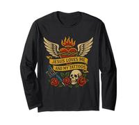 Gesù AMA Me E I Miei Tatuaggi Maglia a Manica